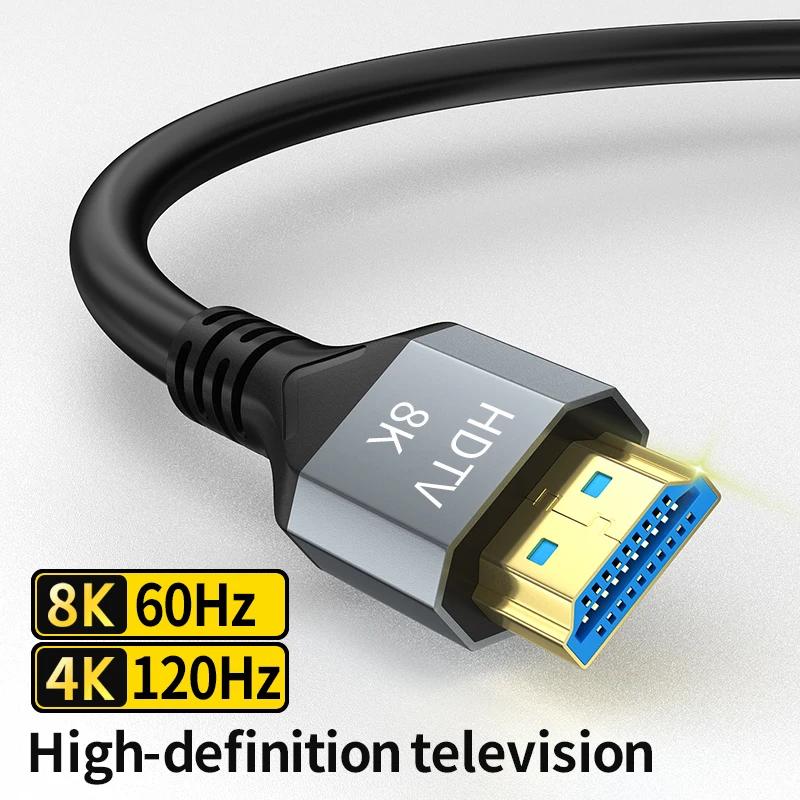 EARC ARC HDCP ʰ HDR HDMI 2.1 ̺, RTX  ̺, PC Ʈ  HD TV PS5 , 8K 60Hz, 4K @ 120Hz, 48Gbps
